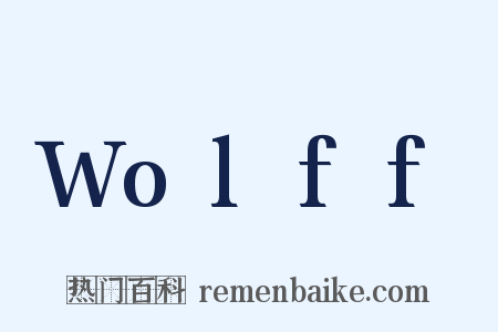 Wolff是什么意思的图片